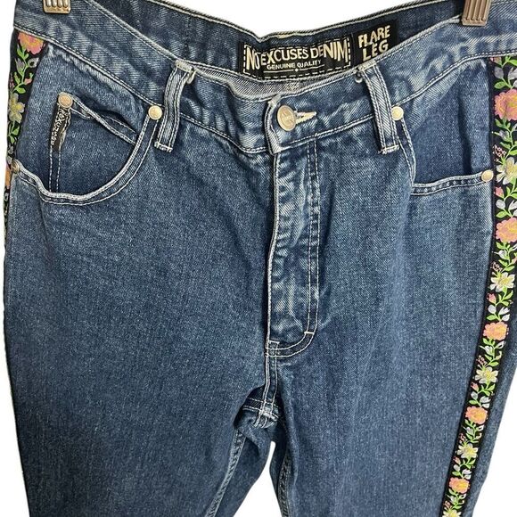 Womens Vintage Wide Leg
Baggy Jeans No Excuses 8 - Picture 2 of 14